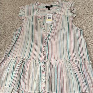 Jessica Simpson blouse with ruffles; size M